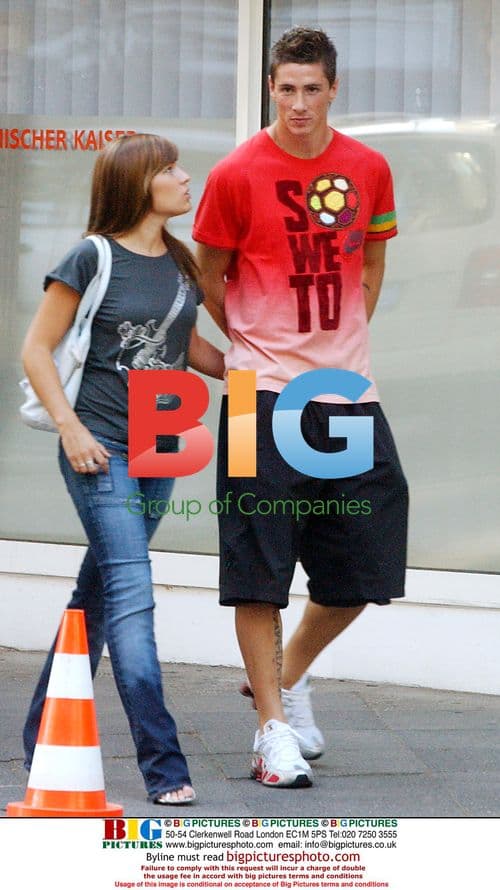 Fernando Torres and Girlfriend in Dortmund