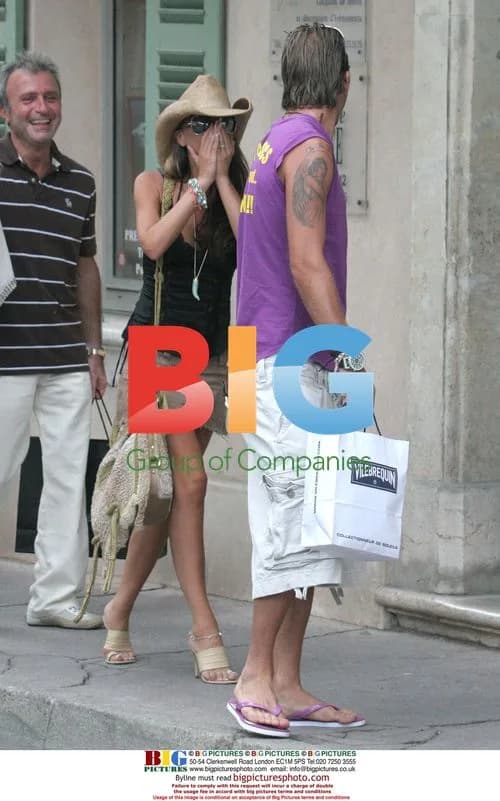 David and Victoria Beckham in Saint Tropez