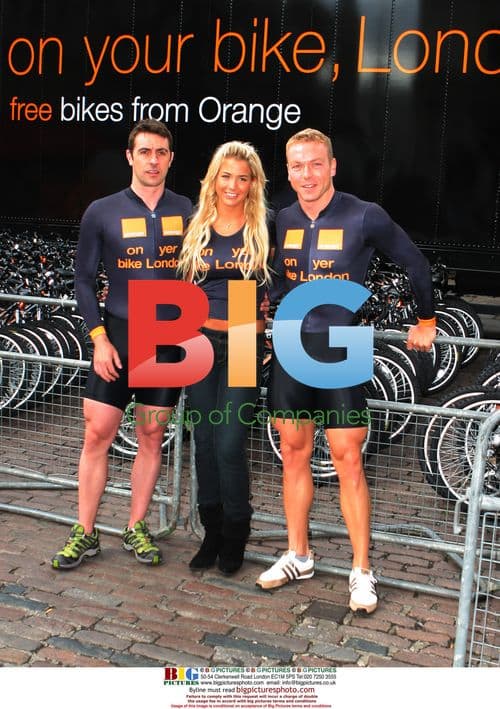 Gemma Atkinson and Olympians Give Away Bikes