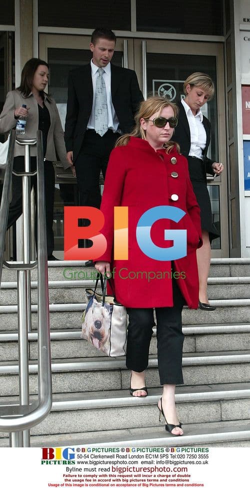 Fiona Mills and Ben Amigoni at Heather Mills Trial