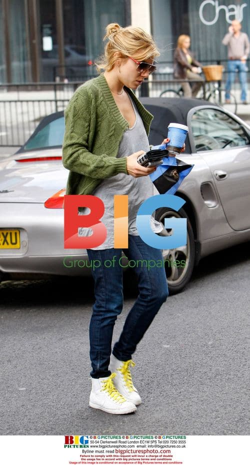 Sienna Miller Grabs Morning Coffee in London