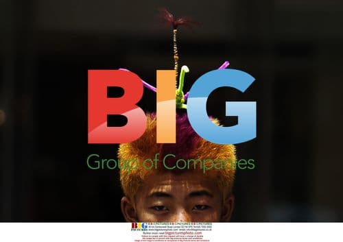 Young Man with Unique Haircut