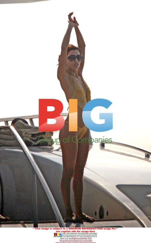 Eva Longoria on Yacht in Saint Tropez