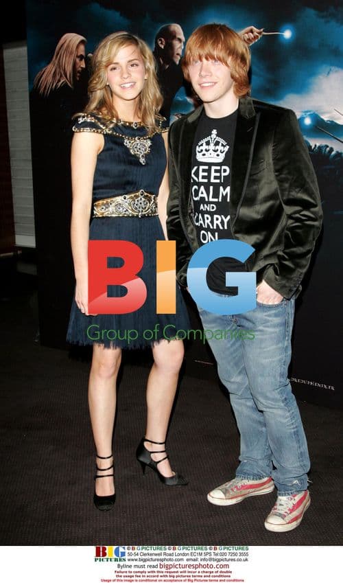 Emma Watson and Rupert Grint at "Harry Potter" Premiere