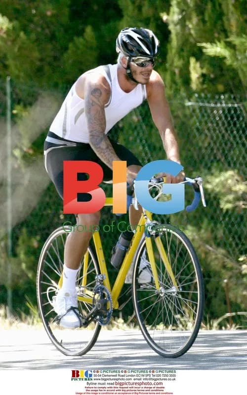 David Beckham Cycles in France