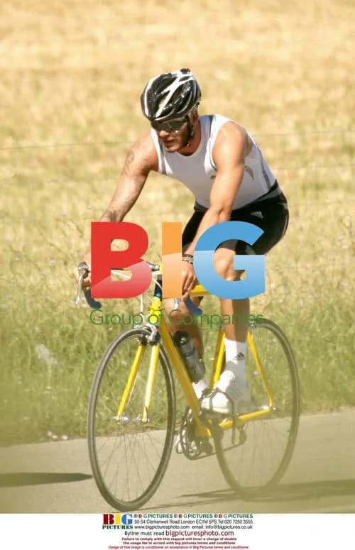 David Beckham Cycling in France