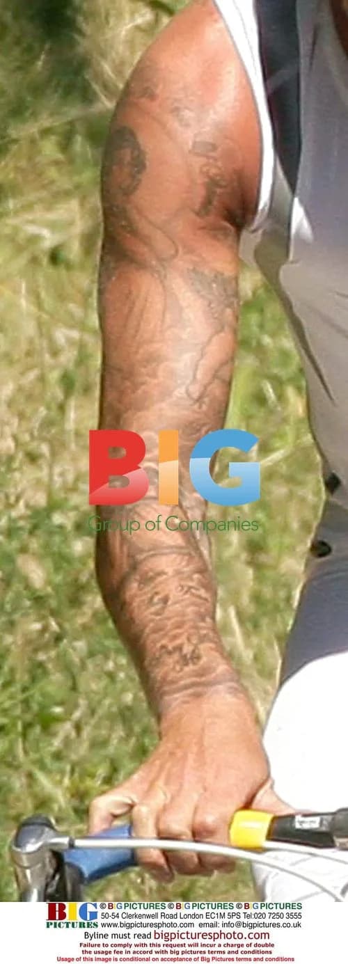David Beckham on Vacation Bike Ride