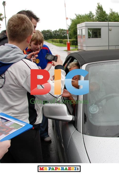 Alan Smith Arrives at Man United Training