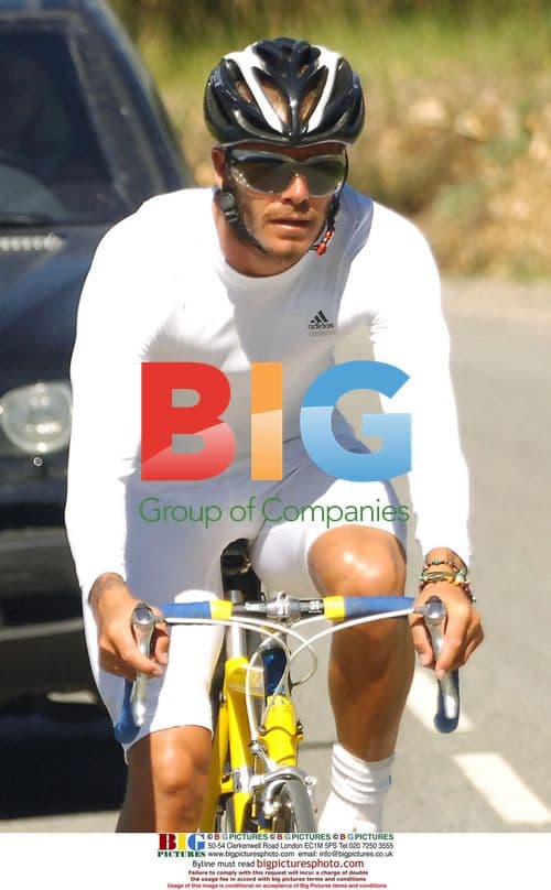 David Beckham Cycling in France