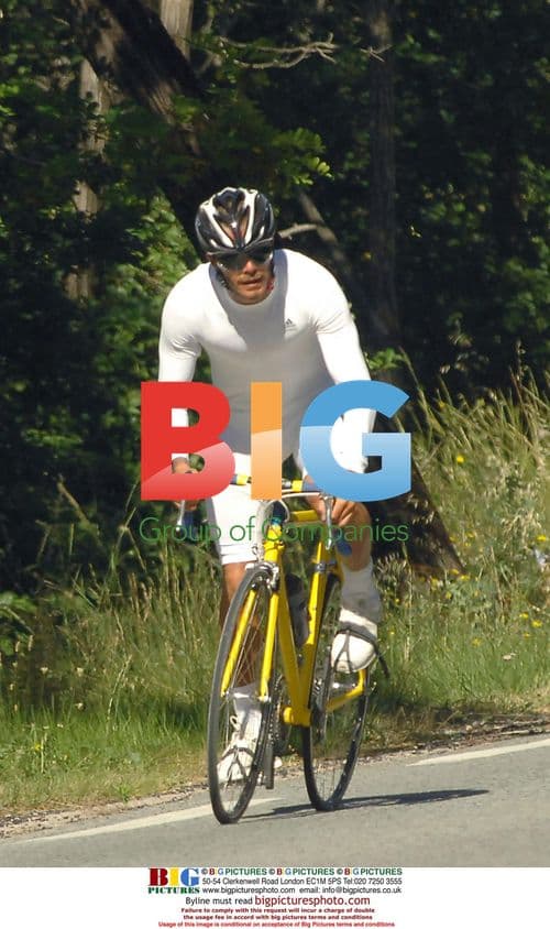 David Beckham Cycling in France