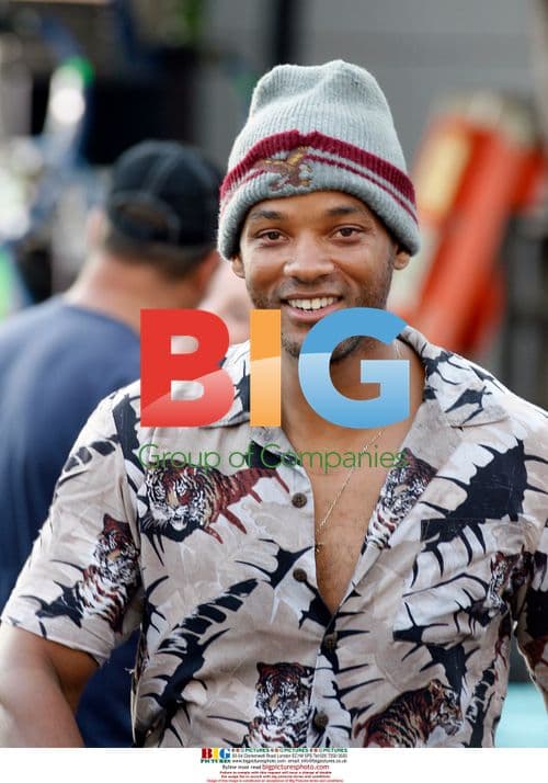 Will Smith on set of 'John Hancock'