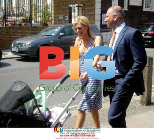 Orlaith Mcallister with daughter Eva and new partner Michael Ross