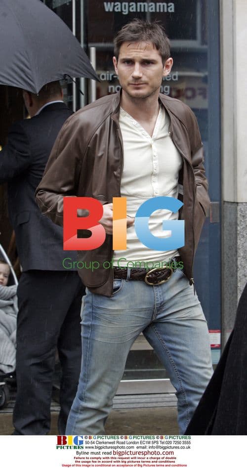 Chelsea footballer Frank Lampard with pregnant partner