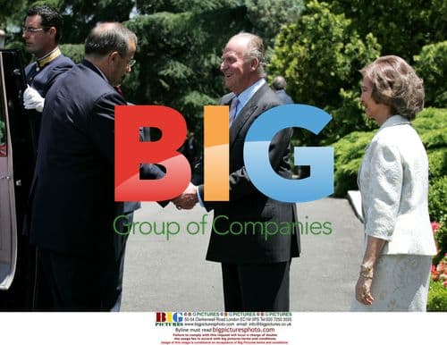 King Juan Carlos, Evelin Ilves, and Queen Sofia at Gala Dinner