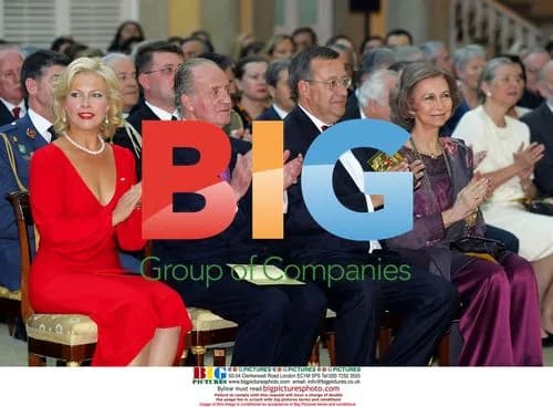 King Juan Carlos and Queen Sofia at concert
