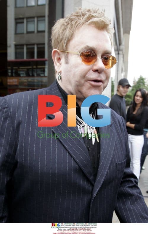 Elton John Shopping in London