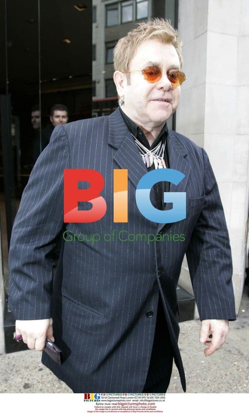 Elton John Shopping in London
