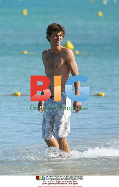 Gustavo Kuerten Relaxing at Club 55 in St Tropez