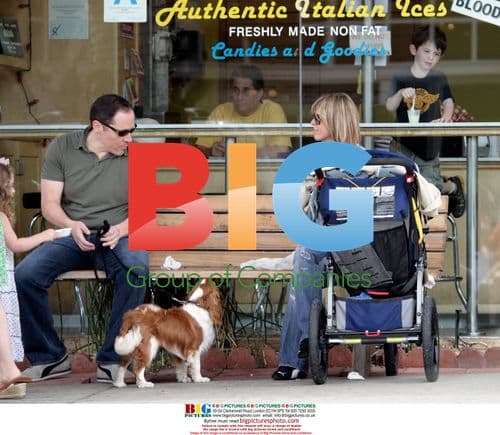 Jon Favreau Takes Family Out in Santa Monica