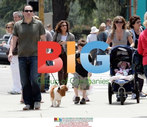 Jon Favreau takes family outing in Santa Monica