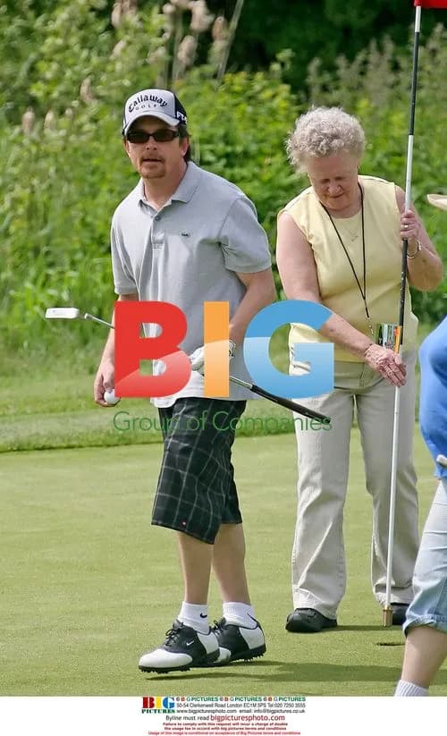 Michael J. Fox Plays Golf with Cam Neely