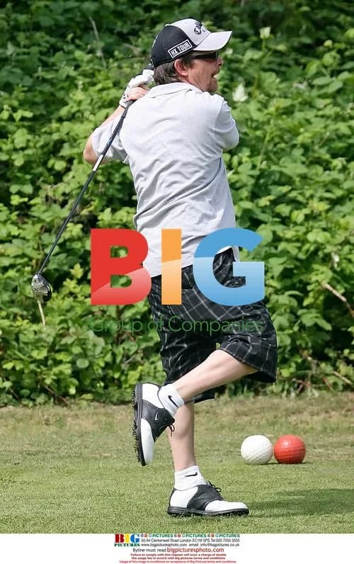Michael J. Fox and Cam Neely Play Golf