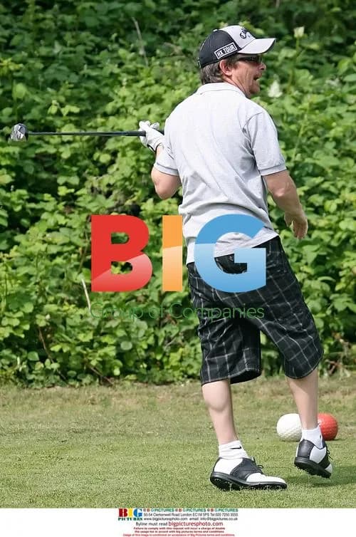 Michael J. Fox Plays Golf with Cam Neely