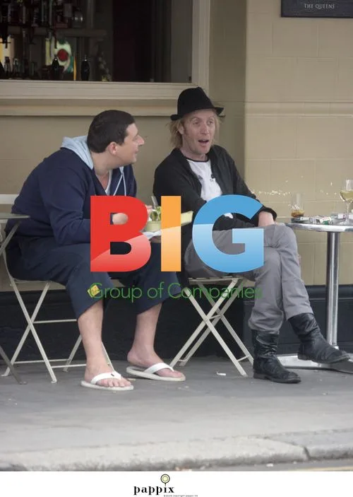 Rhys Ifans Smoking Outside Pub