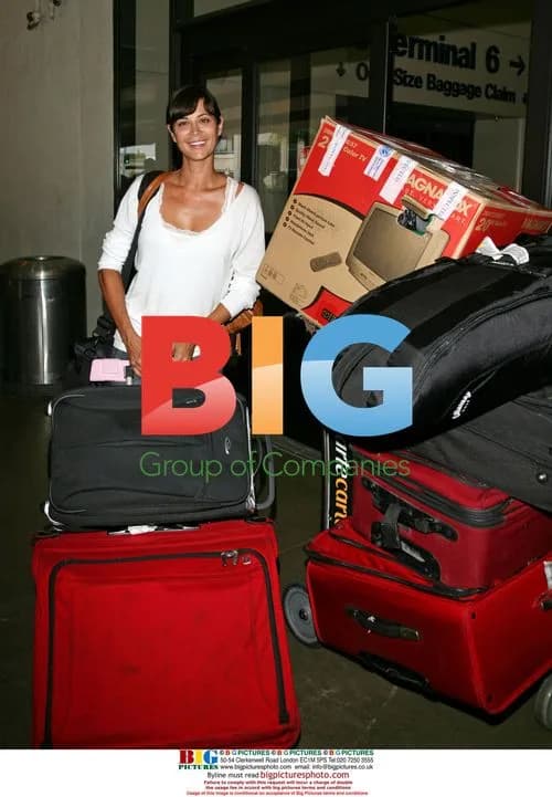 Catherine Bell Arrives at LAX