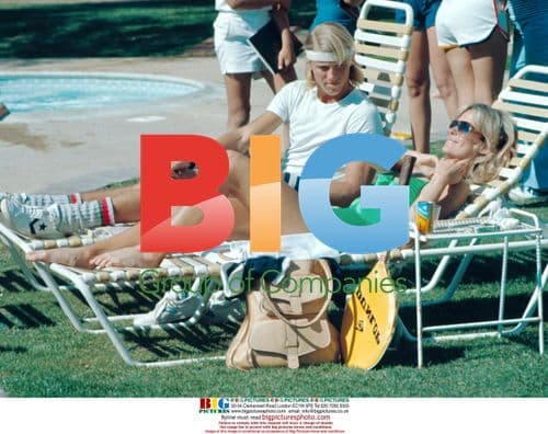 Farrah Fawcett at Charlie's Angels Tennis Tournament