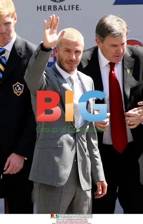 David and Victoria Beckham at LA Galaxy Press Conference
