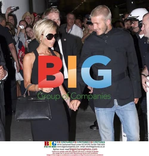Beckhams Arriving at LAX