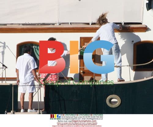 Princess Caroline and Family on Yacht