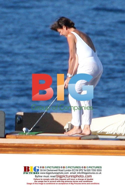 Princess Caroline with family in Portofino