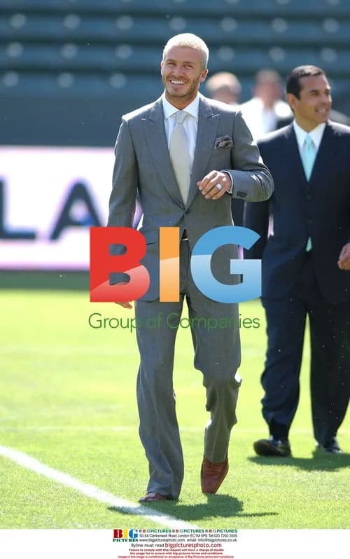 David and Victoria Beckham at LA Galaxy Presentation