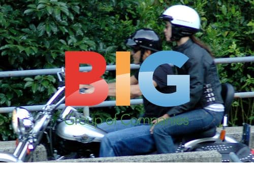 George Clooney on Harley in Italy