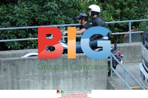 George Clooney on Harley with Woman