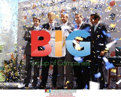 David and Victoria Beckham at LA Galaxy Presentation