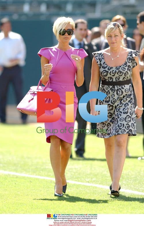 David and Victoria Beckham at Beckham's LA Galaxy Presentation