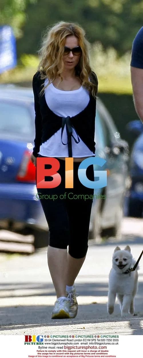 Geri Halliwell exercising in London
