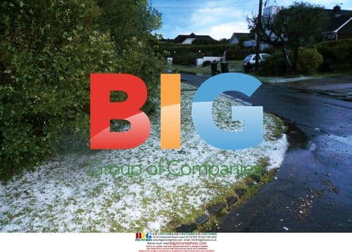 Freak storm hits South East England