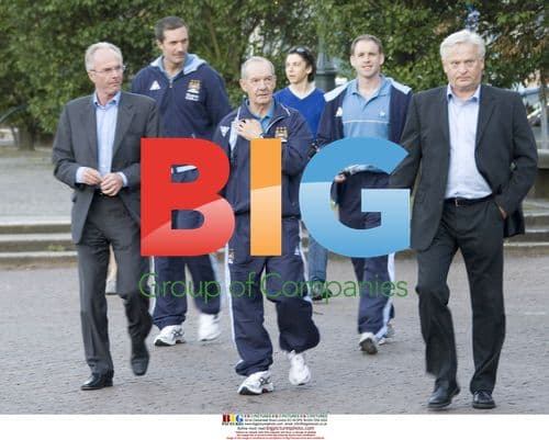 Sven-Goran Eriksson and Manchester City staff arrive in Sweden