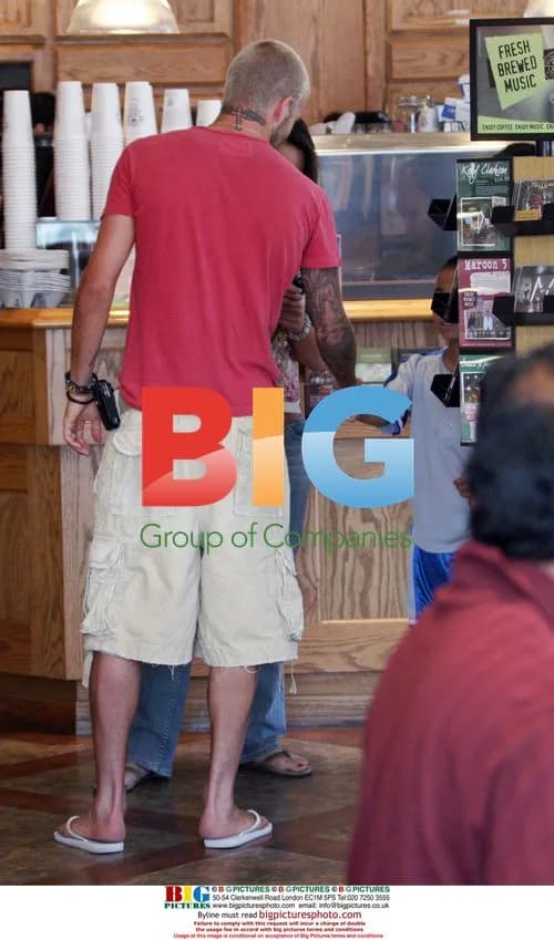 David Beckham Grabs Coffee in LA