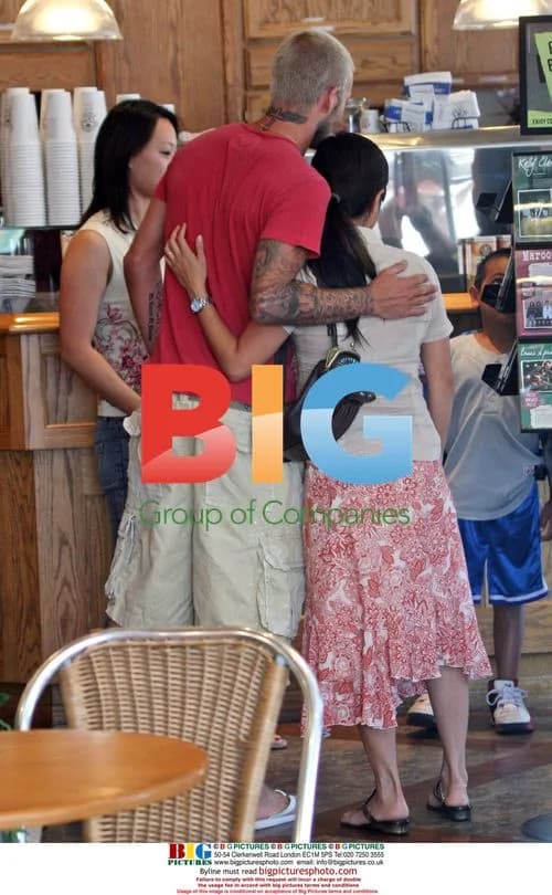 David Beckham Grabs Drink in LA