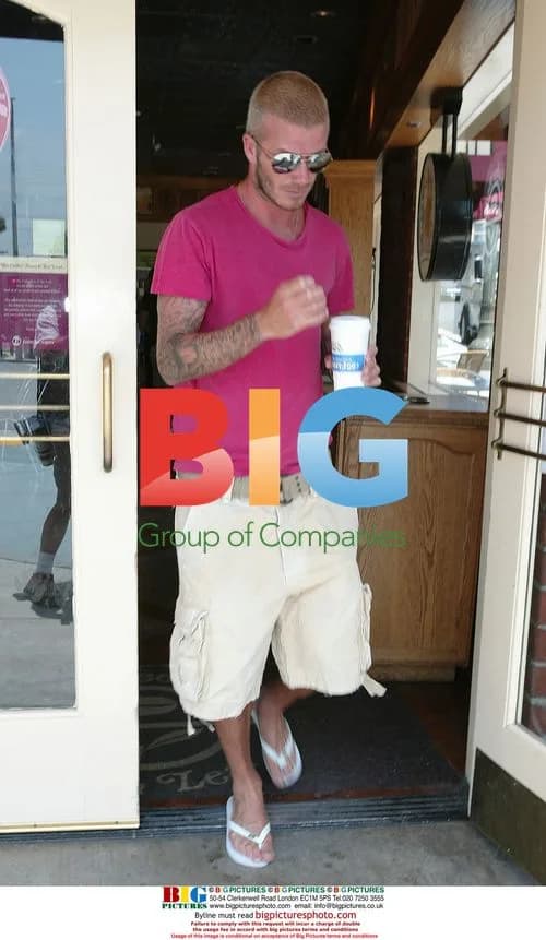 David Beckham Grabs Coffee in LA
