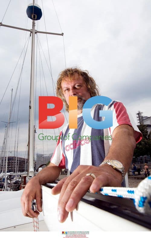 Swedish Bankrobber Clark Olofsson on His Boat