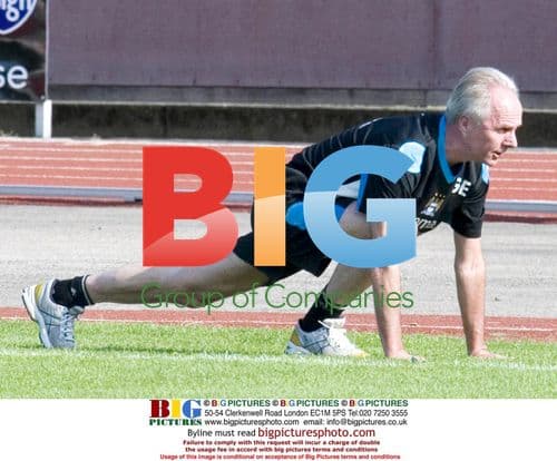 Sven-Goran Eriksson at Manchester City training camp