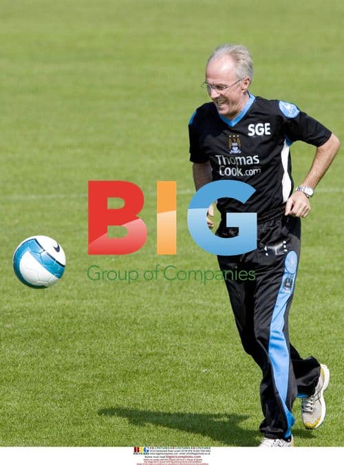 Sven-Goran Eriksson at Manchester City training camp