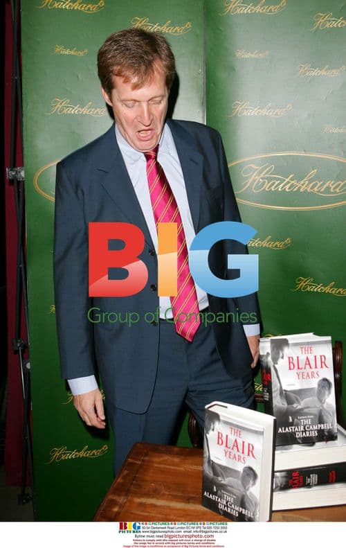Alistair Campbell signs "The Blair Years"