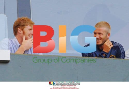 David Beckham Talks With Alexi Lalas at 2007 Match